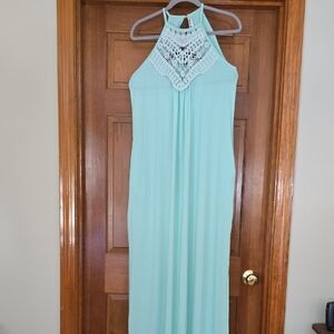 Ecowish Mint Green Sleeveless Maxi